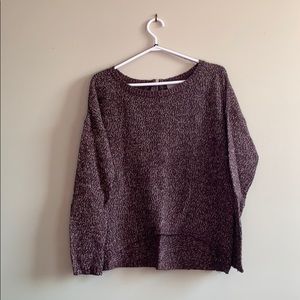 Burgundy Wine Hi-Lo Sweater